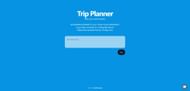 The Trip Planner website (Image via buildai)